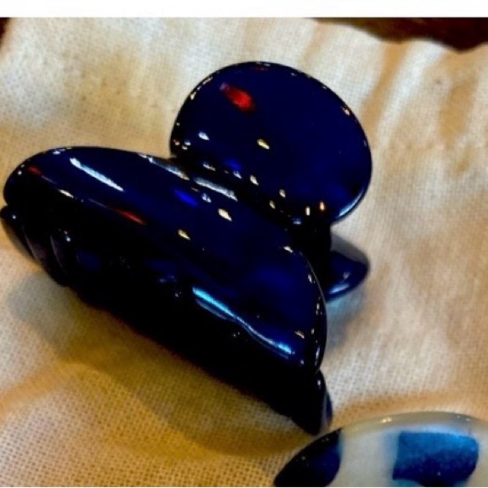 J.CREW Frm FRANCE HANDMADE NAVY BLUE CLAW Accessory FOR WOMEN